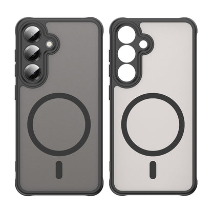 Futrola MagSafe za Samsung Galaxy S25 S931 / S24 S921, Techsuit, HaloFrost II (Big Lens Hole), Crna