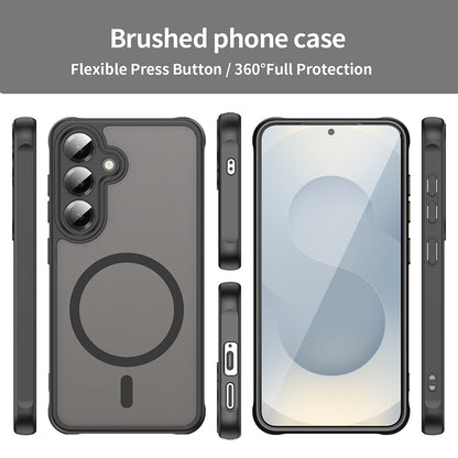 Futrola MagSafe za Samsung Galaxy S25 S931 / S24 S921, Techsuit, HaloFrost II (Big Lens Hole), Crna