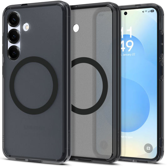 Futrola MagSafe za Samsung Galaxy S25 S931, Spigen, Ultra Hybrid, Satin Crna