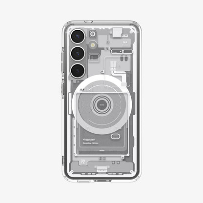 Futrola MagSafe za Samsung Galaxy S25 S931, Spigen, Ultra Hybrid Zero One, Bijela ACS09004