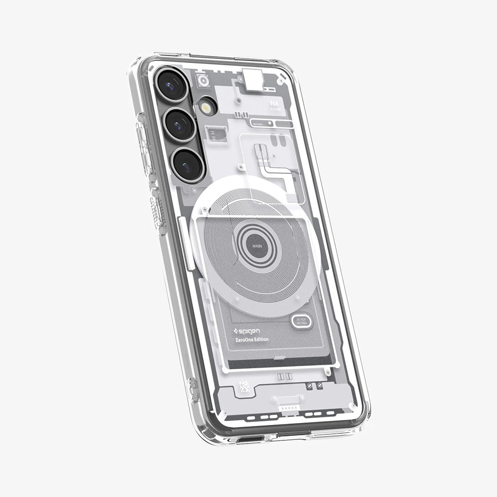 Futrola MagSafe za Samsung Galaxy S25 S931, Spigen, Ultra Hybrid Zero One, Bijela ACS09004