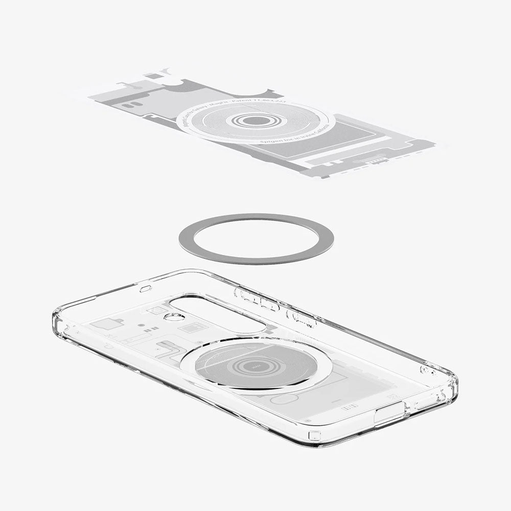 Futrola MagSafe za Samsung Galaxy S25 S931, Spigen, Ultra Hybrid Zero One, Bijela ACS09004