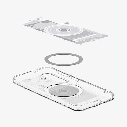 Futrola MagSafe za Samsung Galaxy S25 S931, Spigen, Ultra Hybrid Zero One, Bijela ACS09004