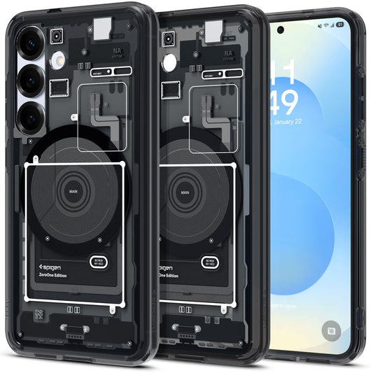 Futrola MagSafe za Samsung Galaxy S25 S931, Spigen, Ultra Hybrid Zero One, Crna ACS09003