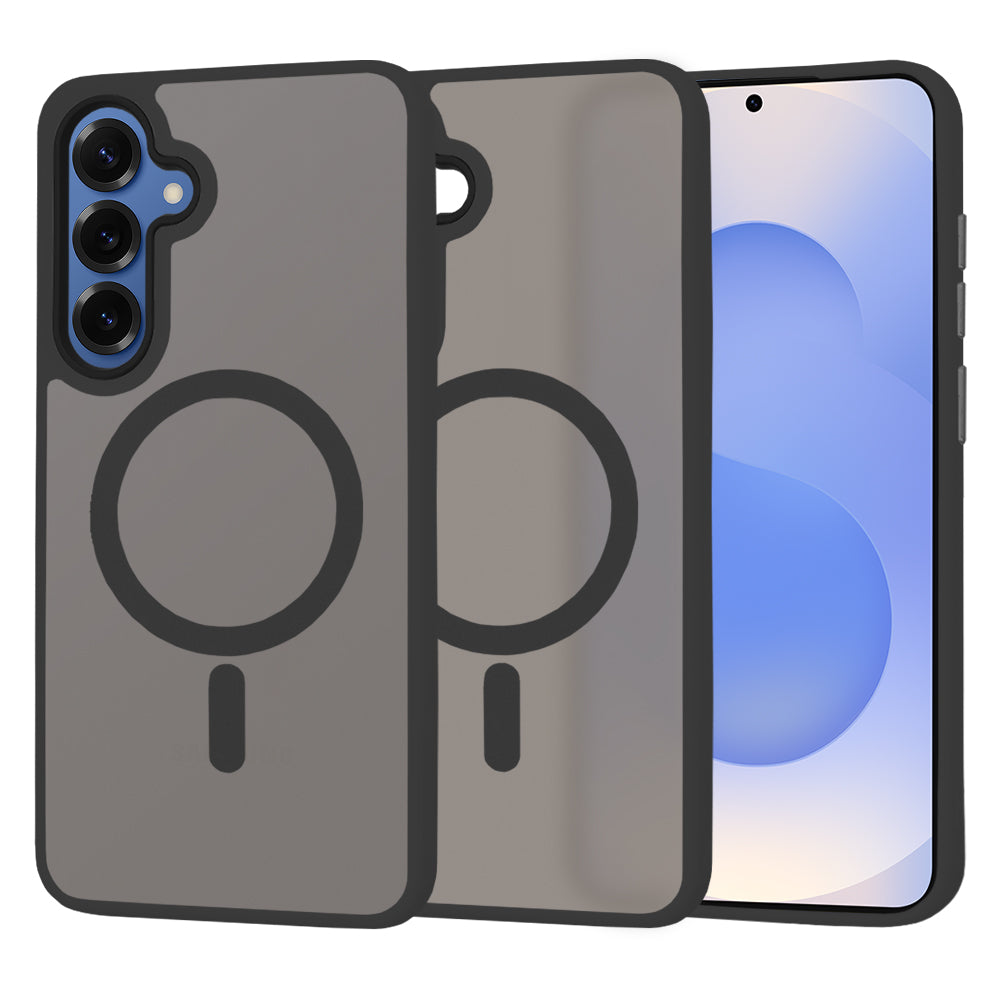 Futrola MagSafe za Samsung Galaxy S25 S931, Techsuit, HaloFrost, Crna