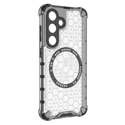 MagSafe maska za Samsung Galaxy S25 S931, Techsuit, HoneyComb Shield, Bijela