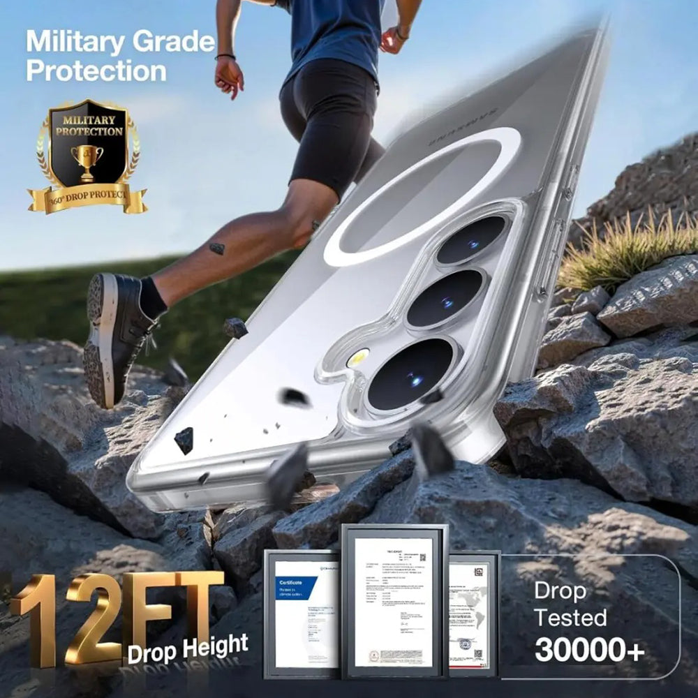 Futrola MagSafe za Samsung Galaxy S25 S931, Torras, Guardian, Crna