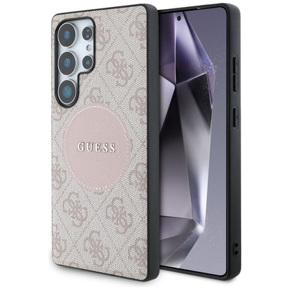 MagSafe futrola za Samsung Galaxy S25 Ultra S938, Guess, 4G Circle Classic Logo, Roza