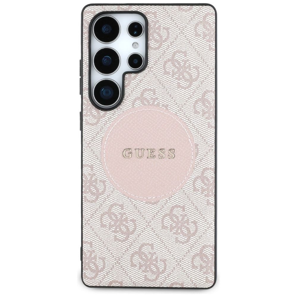 MagSafe futrola za Samsung Galaxy S25 Ultra S938, Guess, 4G Circle Classic Logo, Roza