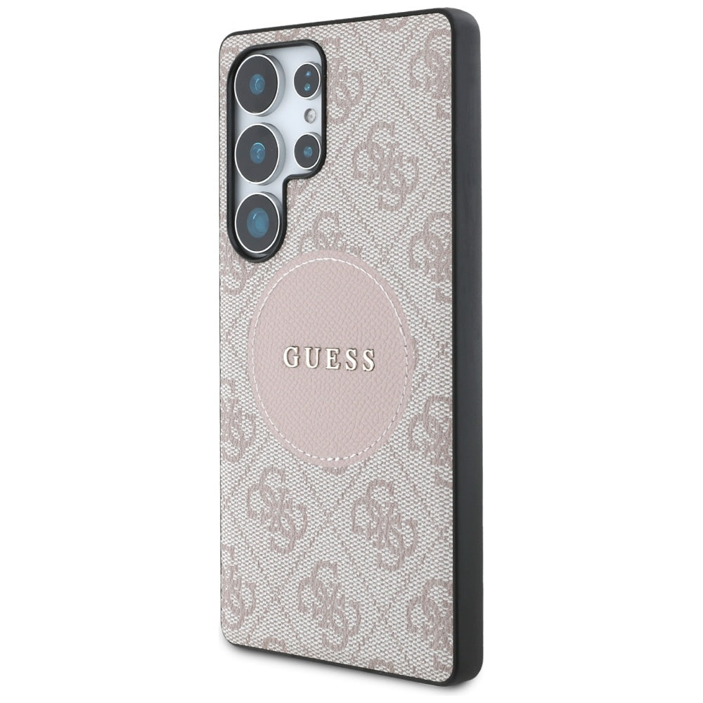 MagSafe futrola za Samsung Galaxy S25 Ultra S938, Guess, 4G Circle Classic Logo, Roza