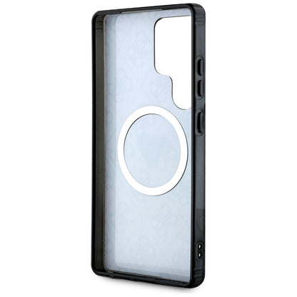 MagSafe futrola za Samsung Galaxy S25 Ultra S938, Guess, IML Glitter 4G Circle Triangle, Crna