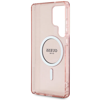 Futrola MagSafe za Samsung Galaxy S25 Ultra S938, Guess, IML Glitter Circle, Roza