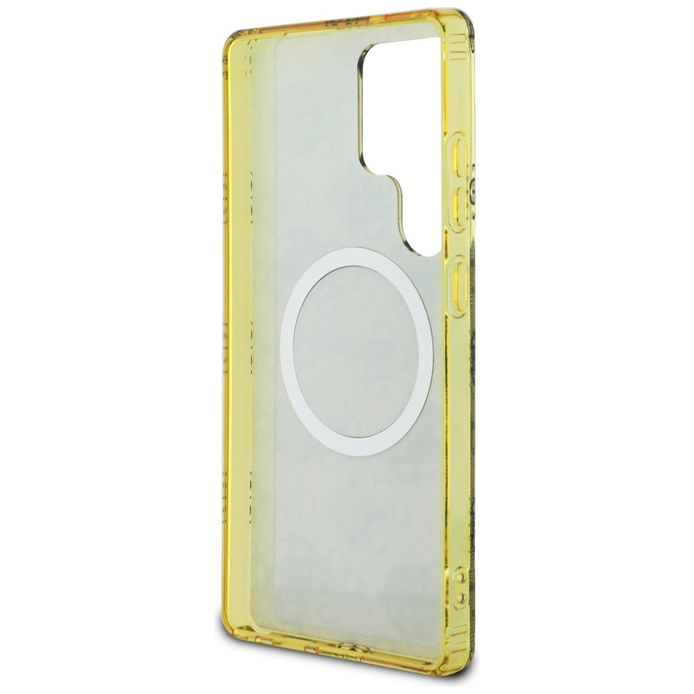 Futrola MagSafe za Samsung Galaxy S25 Ultra S938, Guess, IML Peony On 4G Background, Smeđa