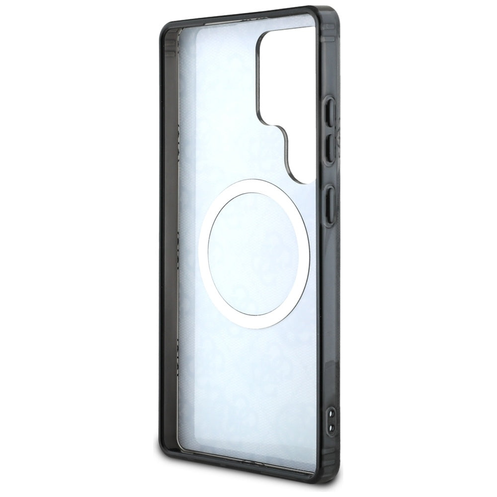 Futrola MagSafe za Samsung Galaxy S25 Ultra S938, Guess, IML Peony On 4G Background, Crna