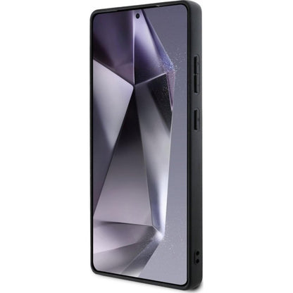 MagSafe futrola za Samsung Galaxy S25 Ultra S938, Guess, Peony Grained Hot Stamp Triangle, smeđa