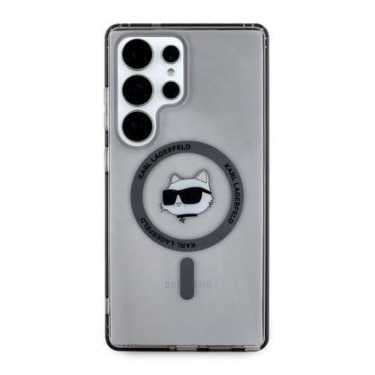 Futrola MagSafe za Samsung Galaxy S25 Ultra S938, Karl Lagerfeld, IML Choupette's Head, Crna