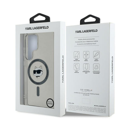 Futrola MagSafe za Samsung Galaxy S25 Ultra S938, Karl Lagerfeld, IML Choupette's Head, Crna
