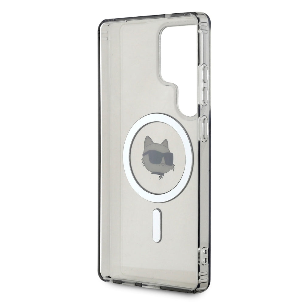 Futrola MagSafe za Samsung Galaxy S25 Ultra S938, Karl Lagerfeld, IML Choupette's Head, Crna