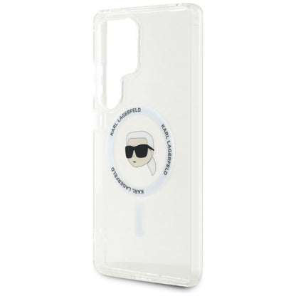 Futrola MagSafe za Samsung Galaxy S25 Ultra S938, Karl Lagerfeld, IML Karl's Head, Bijela