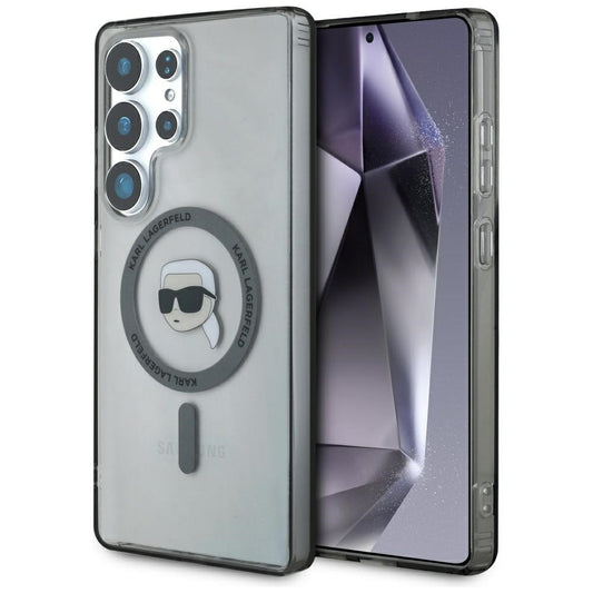 Futrola MagSafe za Samsung Galaxy S25 Ultra S938, Karl Lagerfeld, IML Karl's Head, Crna