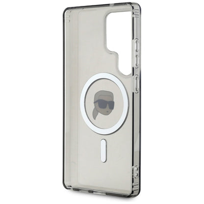 Futrola MagSafe za Samsung Galaxy S25 Ultra S938, Karl Lagerfeld, IML Karl's Head, Crna