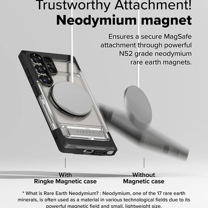 MagSafe futrola za Samsung Galaxy S25 Ultra S938, Ringke, UX, Prozirna