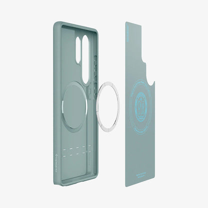 MagSafe futrola za Samsung Galaxy S25 Ultra S938, Spigen, Caseology Parallax, Zelena ACS09053