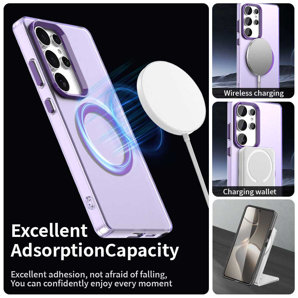 MagSafe futrola za Samsung Galaxy S25 Ultra S938, Techsuit, CandyCase, Ljubičasta