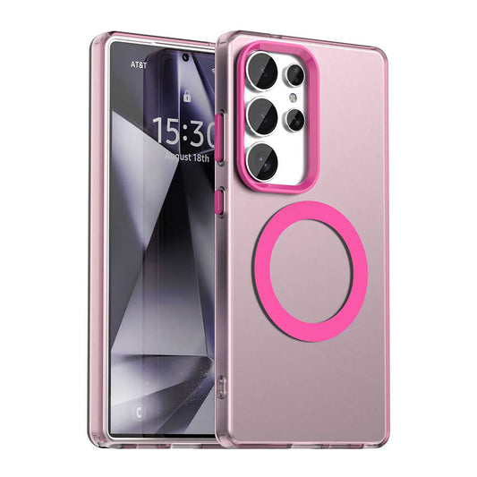 MagSafe futrola za Samsung Galaxy S25 Ultra S938, Techsuit, CandyCase, Roza