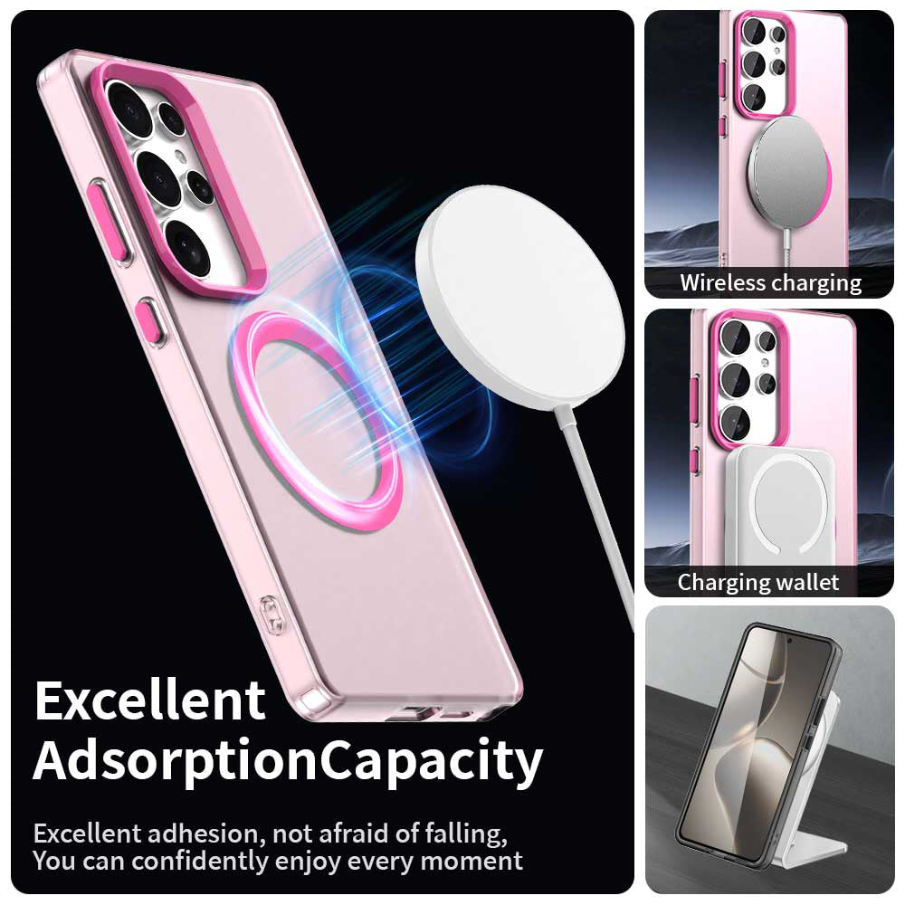 MagSafe futrola za Samsung Galaxy S25 Ultra S938, Techsuit, CandyCase, Roza