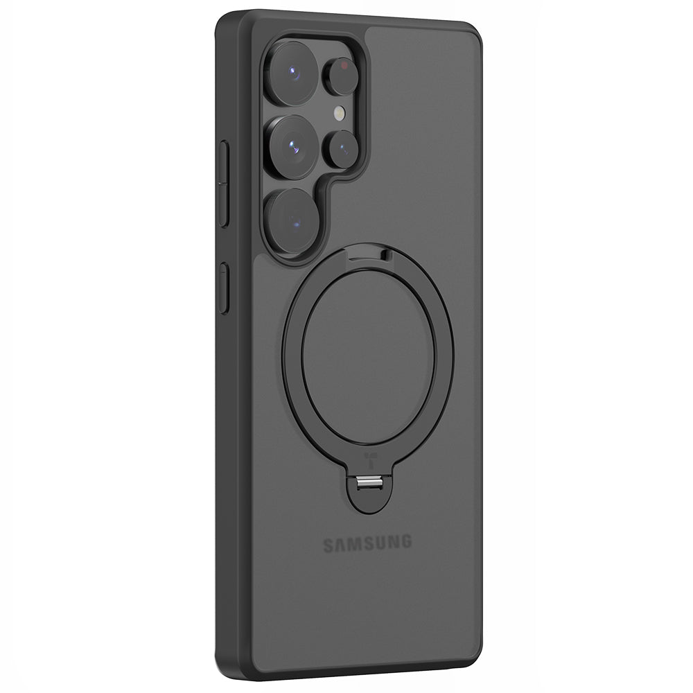 MagSafe futrola za Samsung Galaxy S25 Ultra S938, Torras, Ostand Spin, Crna