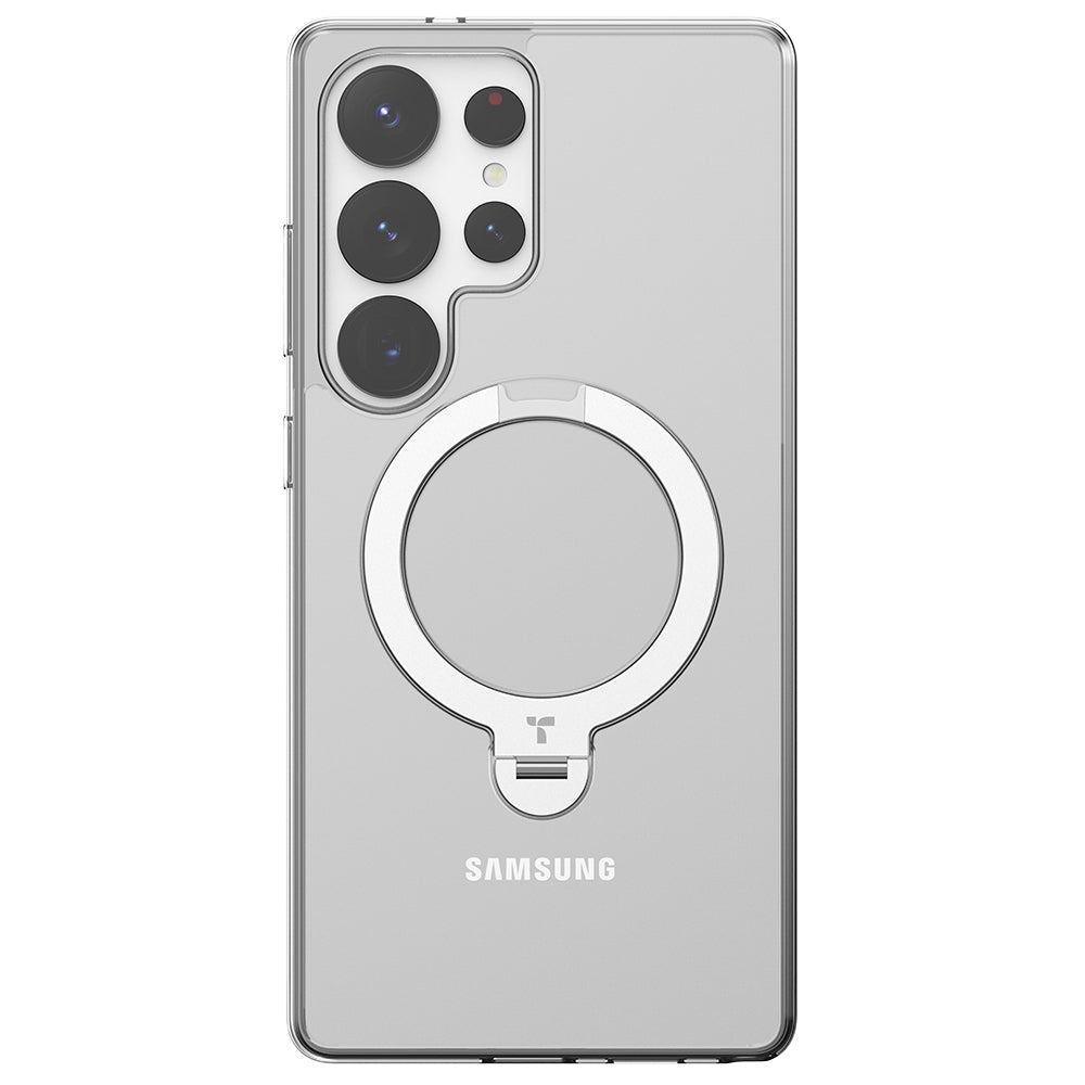 Futrola MagSafe za Samsung Galaxy S25 Ultra S938, Torras, Ostand Spin, Prozirna