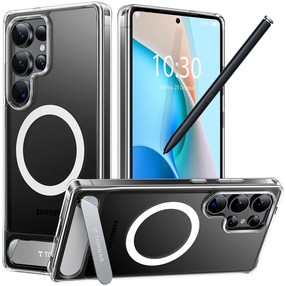 MagSafe futrola za Samsung Galaxy S25 Ultra S938, Torras, Pstand, Prozirna