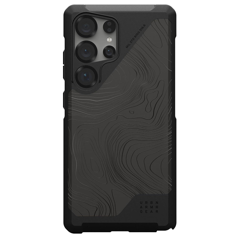 MagSafe maska za Samsung Galaxy S25 Ultra S938, Urban Armor Gear, Metropolis LT Topography, Crna