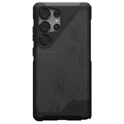 MagSafe maska za Samsung Galaxy S25 Ultra S938, Urban Armor Gear, Metropolis LT Topography, Crna