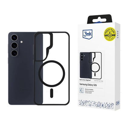 MagSafe futrola za Samsung Galaxy S26 Plus, 3MK, Satin Armor, Prozirna