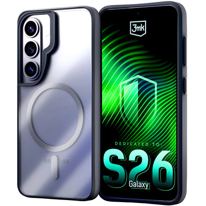 MagSafe futrola za Samsung Galaxy S26 Plus, 3MK, Satin Armor, Prozirna