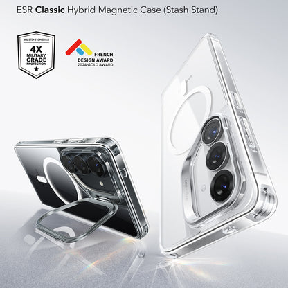 Futrola MagSafe za Samsung Galaxy S26 Plus S947, ESR, Classic Hybrid Kickstand, Prozirna