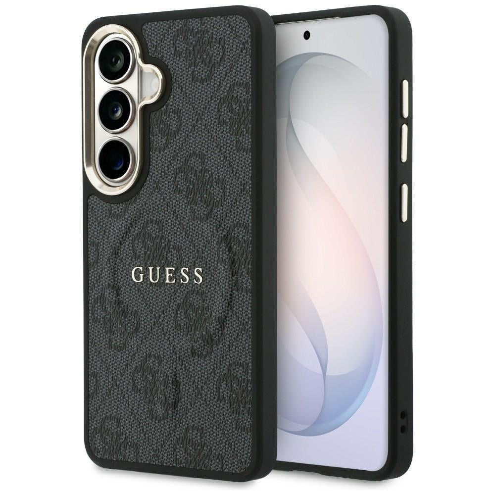MagSafe maska za Samsung Galaxy S26 Plus S947, Guess, 4G Embossed Ring, Crna