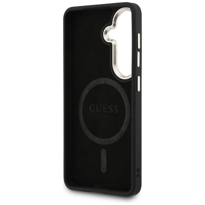 MagSafe maska za Samsung Galaxy S26 Plus S947, Guess, 4G Embossed Ring, Crna
