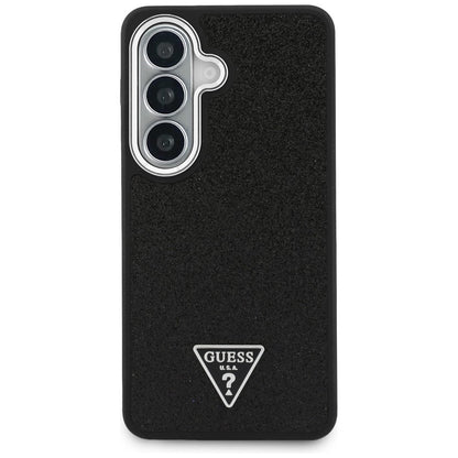 MagSafe maska za Samsung Galaxy S26 Plus S947, Guess, Fixed Glitter Triangle Logo, Crna