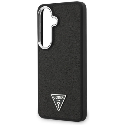 MagSafe maska za Samsung Galaxy S26 Plus S947, Guess, Fixed Glitter Triangle Logo, Crna