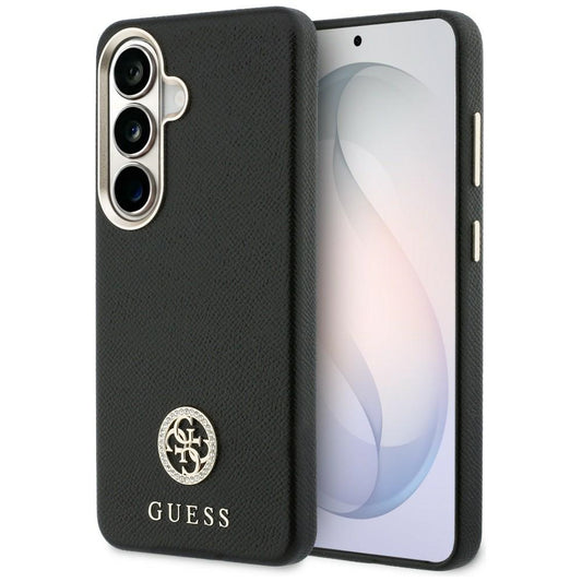Futrola MagSafe za Samsung Galaxy S26 Plus S947, Guess, Rhinestone Round Logo, Crna
