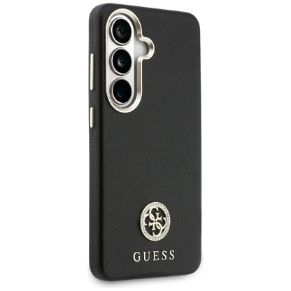 Futrola MagSafe za Samsung Galaxy S26 Plus S947, Guess, Rhinestone Round Logo, Crna