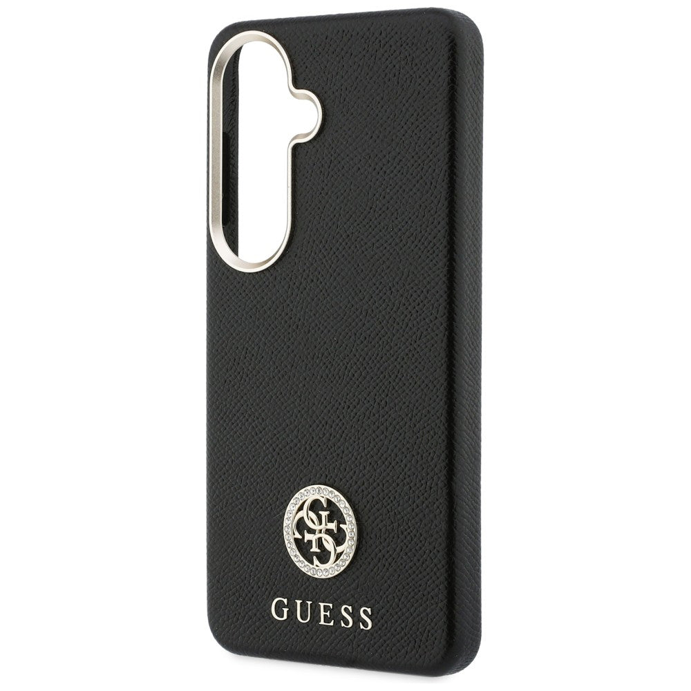Futrola MagSafe za Samsung Galaxy S26 Plus S947, Guess, Rhinestone Round Logo, Crna