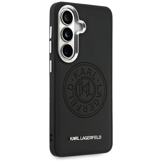 MagSafe maska za Samsung Galaxy S26 Plus S947, Karl Lagerfeld, Karl Round Point Logo, Crna