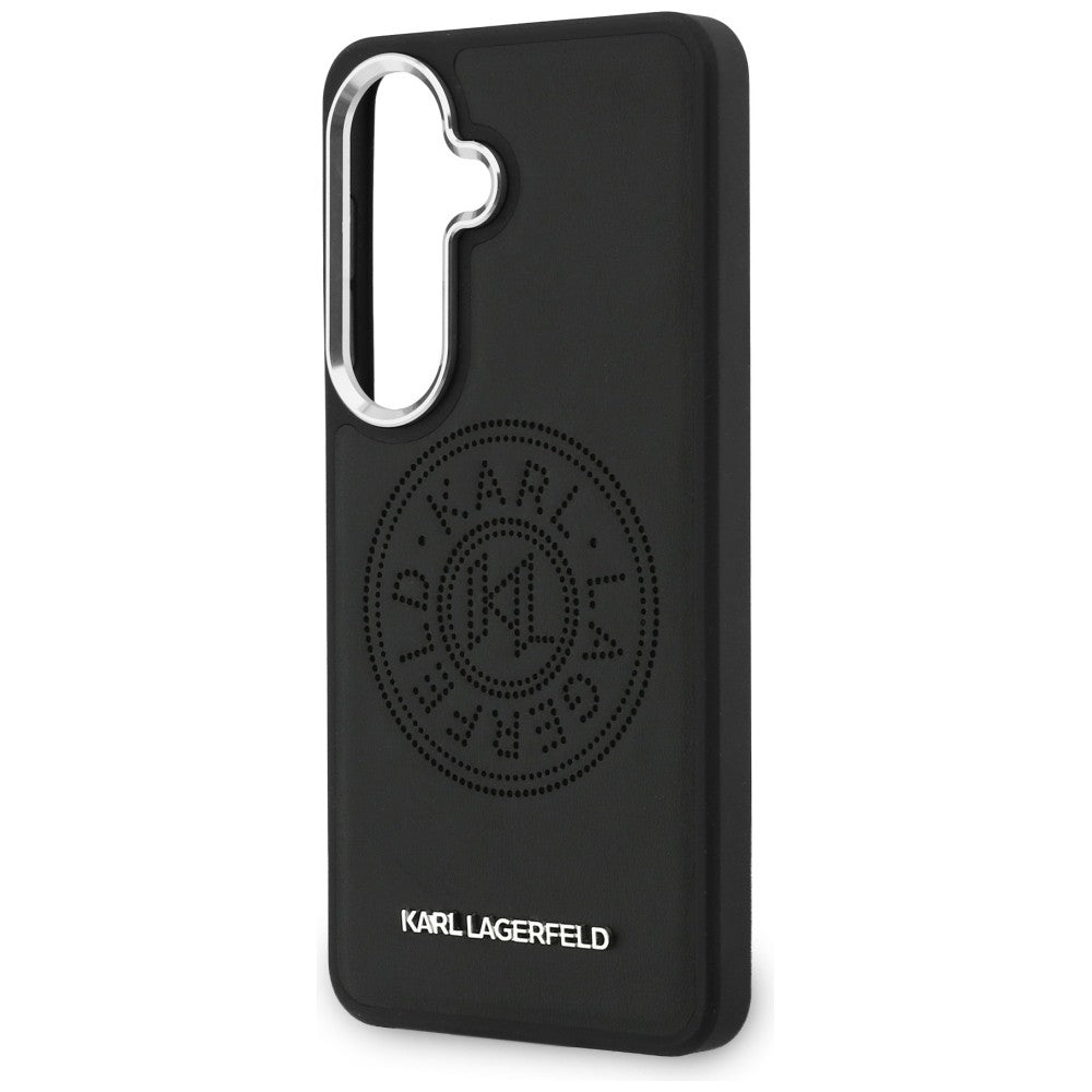 MagSafe maska za Samsung Galaxy S26 Plus S947, Karl Lagerfeld, Karl Round Point Logo, Crna