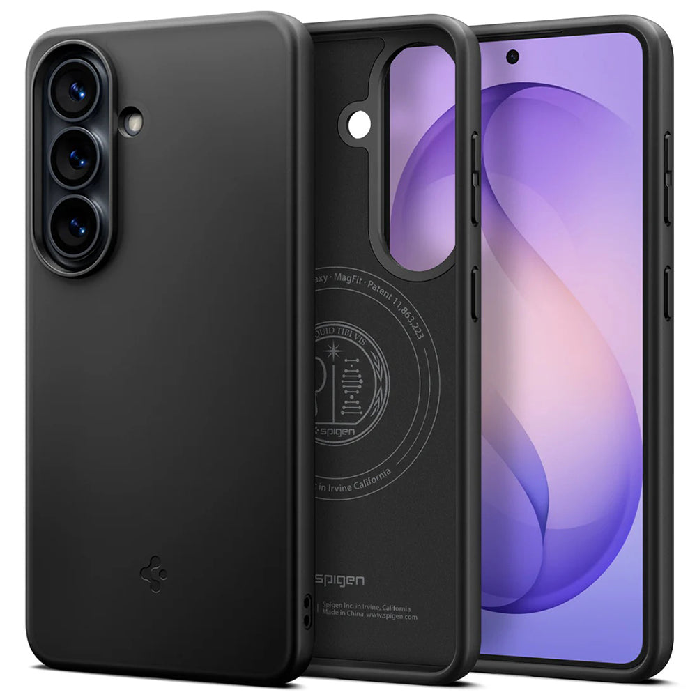 Futrola MagSafe za Samsung Galaxy S26 Plus S947, Spigen, Thin Fit, Crna ACS11395