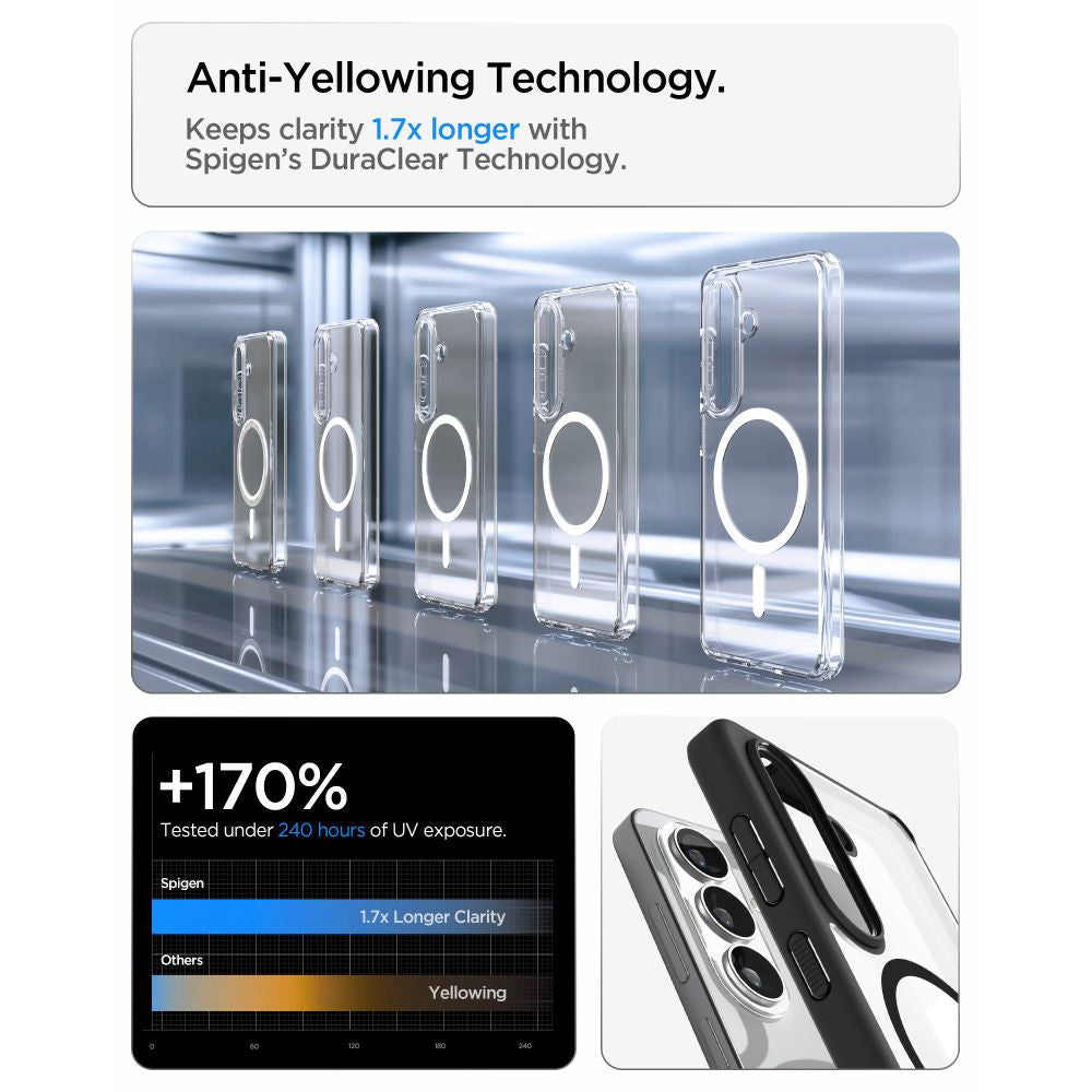 Futrola MagSafe za Samsung Galaxy S26 Plus S947, Spigen, Ultra Hybrid, Mat Crna ACS10710