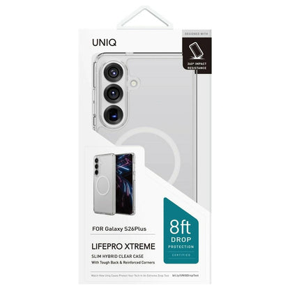 Futrola MagSafe za Samsung Galaxy S26 Plus S947, UNIQ, LifePro Xtreme MagClick, Prozirna